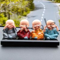 【hot sale】 ✈☬№ B32 Car Decoration Four Not Small Monk Ornament/personality Creative Resin Spring Cartoon Decorations /Lovely Doll Auto Accessory Toys Decor/ Doll for Children Kids Gift