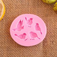 Animal type parrot parrot non-stick bird silicone mold cake topper baking mold Bread  Cake Cookie Accessories