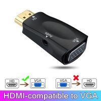 ◊☑◇ 1080P HDMI-compatible to VGA Cable Converter Male To Famale Converter Adapter 3.5 mm Jack Audio For Xbox PS4 TV Box to Projector