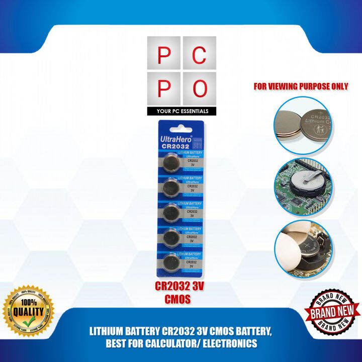 LITHIUM BATTERY CR2032 3V CMOS BATTERY, BEST FOR CALCULATOR