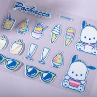 Sanrio สติกเกอร์สำหรับเด็กสามหุ่นจำลองมีมิติอนิเมะคุโรมิแบบ Diy อุปกรณ์ต่อพ่วงเพื่อการเรียนรู้สินค้าใหม่ปี2023