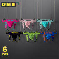 CMENIN BS 6Pcs Cotton การ์ตูนสะโพกยกผู้ชายกางเกงทองผู้ชาย จ็อกสแตรป ยอดนิยม สายหนัง บุรุษ สายหนัง G สายกระเป๋า BS3515