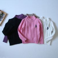 [COD] Childrens bottoming sweater 2022 autumn and winter new boys girls long-sleeved round neck pure middle-aged big childrens solid-color pullover