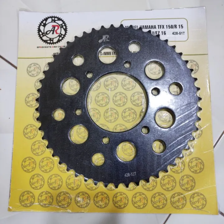 【factory outlet】 COD AR 51T 428 Motorcycle Sprockets Black Steel Yamaha ...