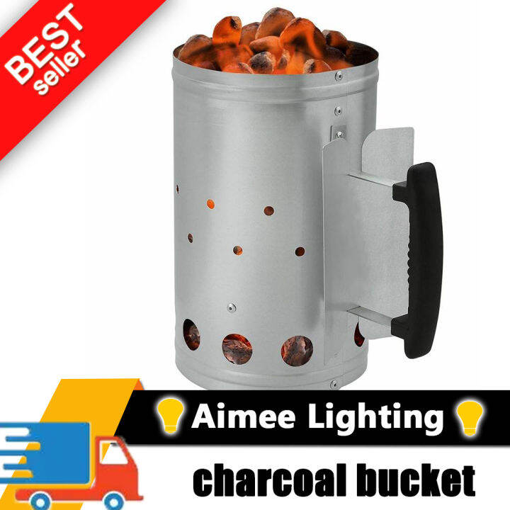 Coal Fire Starter Outdoor Barbecue Chimney Starter Bbq Charcoal Chimney