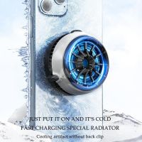 ○№ New Mobile Phone Radiator Magnetic Suction Wireless Live Semiconductor Mobile Charging Cooler Phone Lightweight Radiator F8U4