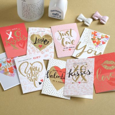 7pcs Valentine Card Gift Message Valentine Day Greeting Love You Card