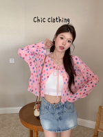 Chic Clothing เสื้อกันหนาว ผญ เสื้อแขนยาว เสื้อกันหนาว ล้ำสมัย เท่ วินเทจ ทันสมัย WMY2392U63 39Z230926