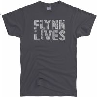 Slim Fit T-Shirt For Men 100% Cotton MenS Flynn Lives Retro Vintage T Shirt Short Sleeve Tops