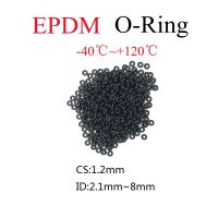 ✾㍿ 50pcs EPDM O Ring Sealing Gasket CS 1.2mm ID 2.1 8mm EPDM Automobile Round O Type Washer Corrosion Oil Resistant Sealing Gaskets