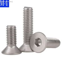 ❁☬♂ 4mm M4 x 0.7 304 Stainless Steel FLAT HEAD Socket Screws Bolt Countersunk DIN 7991 Hex Socket screw A2 - 70