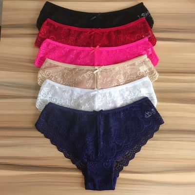 （A So Cute） 3ชิ้น/ล็อต LadiesPanties ชุดชั้นในเซ็กซี่ต่ำเอวกางเกงขนาดใหญ่ XXL ชุดชั้นในสตรีกางเกง Intimates นุ่ม