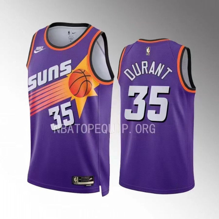 เสื้อยืดบาสเก็ตบอล-nba-เจอร์ซี่ซันหมายเลข35-durant-no-3-paul-no-1บุ๊คเกอร์เจอร์ซีย์-ubreyidon-ชุดบอลแบบใหม่ในเมือง