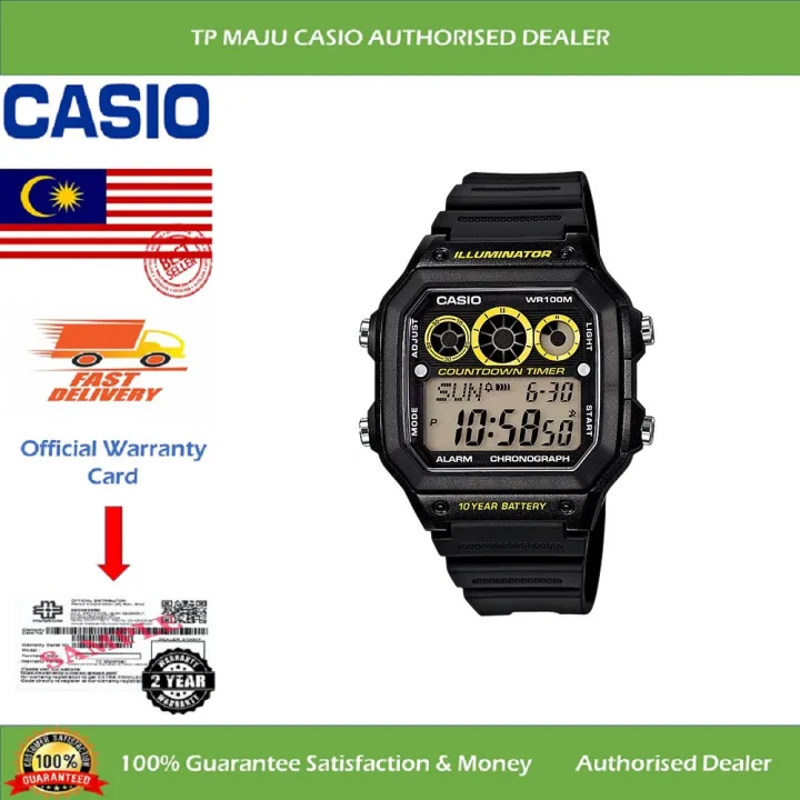 casio world time countdown timer