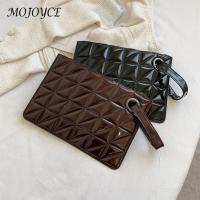 Women Clutch Bag Exquisite Female PU Leather Multifunctional Envelope Bag Solid Color Elegant Ladies Small Purse