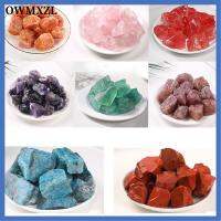 OWMXZL 100g สีสันสดใส หินดิบคริสตัล คริสตัลคริสตัลคริสตัล แร่ธรรมชาติธรรมชาติ หินถังปลา ของเล่นเด็กเล่น การจัดสวน คริสตัลควอตซ์ใส ทางเดินในสวนลานบ้าน