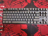 สีเทา PBT Keycap โปรไฟล์ OEM 87 104คีย์สำหรับ Mx Mechanical Keyboard Side Top Print