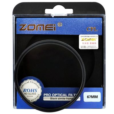 ดั้งเดิม! Zomei กล้องตัวกรองโพลาไรซ์แบบวงกลมฟิลเตอร์เลนส์ CPL 58มม. 62มม. 72มม. 77มม. สำหรับ DSLR Canon Nikon Sony Pro ตัวกรองแสงสำหรับกล้องออปติคอล