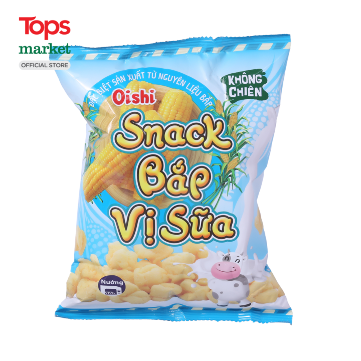 Snack Oishi Bắp Vị Sữa 40G - Siêu Thị Tops Market | Lazada.vn