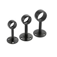 2pcs Flange Rod Holders Wardrobe Hanger Pipe Bracket for Clothes Pole Curtain Rods Ceiling Fixed Support Clamps 16/19/22mm