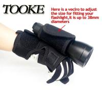 [COD] Outdoor Underwater Scuba Diving Dive Torch Flashlight Holder Soft Hand Arm Mount Wrist