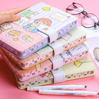 Kawaii Notebook Pu Cover Linedot Page 224 Pages Diary Diy Planner Weekly Journal Sketchbook Hand Account School Supplies