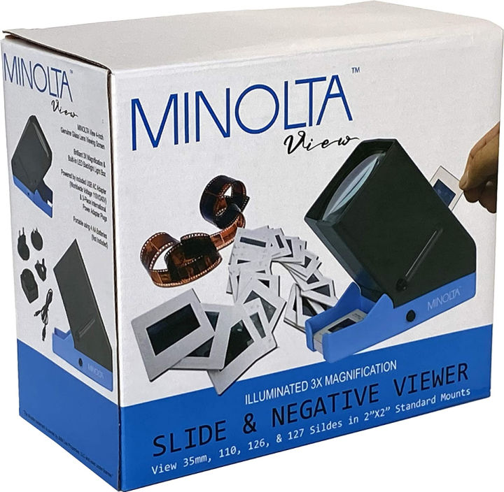 minolta-35mm-desk-top-portable-led-slide-and-negative-viewer-luminated-3x-magnify-for-2-x2-slides-amp-positive-negatives-worldwide-ac-adapter-amp-plugs-battery-operation-amp-cloth