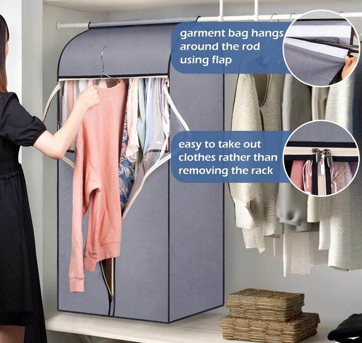 cc-large-storage-garment-hanging-dust-cover-coat-protector-non-woven-fabric-organizer