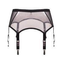 Sexy Lingerie Garter Belt Womens High Waist Mesh Suspender Belts Female Ladies Black Elastic Garters Femme Underwear Sleepwear