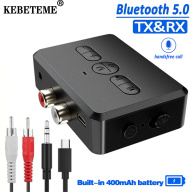 KEBETEME Bộ Thu Phát Bluetooth 2 Trong 1 Bộ Chuyển Đổi Không Dây Âm Nhạc Stereo Giắc Cắm AUX RCA 3.5Mm Có Mic Cho Loa Xe Hơi thumbnail
