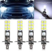 Niahode 4X H1 Super White 6000K 55W 12 SMD-5050ไฟหน้ารถมอเตอร์ไซค์แบบLEDชุดหลอดไฟขับรถ