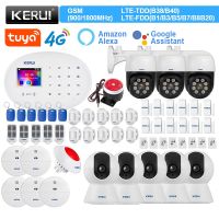 【LZ】卐  KERUI W204 Smart Home Kit 4G GSM WIFI Alarm System Tuya Smart Motion Sensor RFID Card Siren Water Leakage Detector