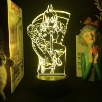 Chainsaw man Power 3d led lamp for bedroom night lights anime mange figure avatar room decor cute lover gift luces