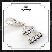 [SETTE] Skirt With Hanger Charm For Pendant/Bracelet Silver 925 Rhodium Plated  - BTS2655 [เซตเต้] จี้ชาร์มรูปกระโปรง ตัวเรือนเงิน 925 ชุบโรเดียม