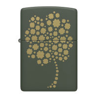 48501 Zippo Four Leaf Clover Design ของแท้ รับประกันตลอดชีวิต นำเข้าและจำหน่ายโดยตัวแทนจำหน่าย