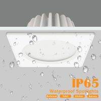 Ip65ไฟดาวน์ไลท์ Led ปิดภาคเรียนโคมไฟติดเพดานจุด Led ติดตั้งไฟ Led ห้องน้ำกันน้ำในร่มห้องรับแขกห้องนอนห้องครัวร้านค้า