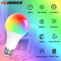 หลอดไฟ E27 CL 3W RGB หลอดไฟ LED เปลี่ยนสีได้16สีหลอดไฟรีโมทคอนโทรลอัจฉริยะปรับได้4ระดับความสว่างสำหรับบาร์ Ktv เวที