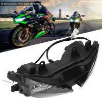 ไฟหน้ารถจักรยานยนต์ไฟหน้าเลนส์ฝาครอบ Fit สำหรับ Kawasaki Ninja ZX6R 2003-2004