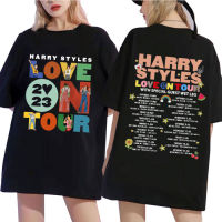 เสื้อยืด2023ลาย Love On Tour Concert เสื้อยืดฮาราจูกุสวยงามเสื้อยืดผู้ชายผู้หญิงแขนสั้นผ้าคอตตอนเสื้อผ้าแนวสตรีทฮิปฮอป