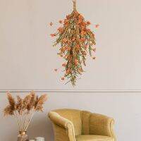 BUOK Farmhouse Swag Garland สำหรับด้านหน้าประตูสวนเทศกาลตกแต่ง Crepe กระดาษแขวน Teardrop Floral Swag Multicolor