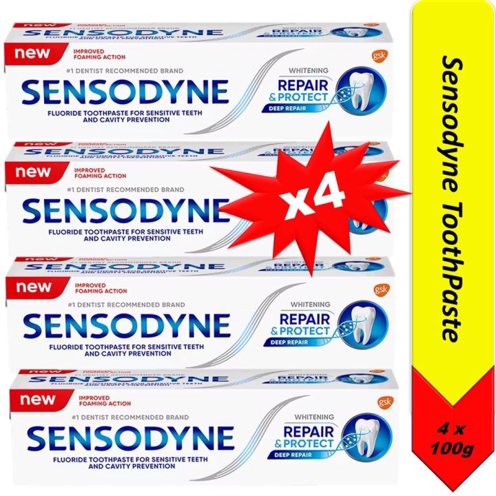 Sensodyne Toothpaste, 100g [Bundle 4 Tubes] Lazada Singapore