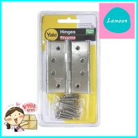 บานพับ 4"X3" YALE EHISL4320BBP3E2 สีสเตนเลส แพ็ค 3 ชิ้นBUTT HINGE YALE 4"X3" EHISL4320BBP3E2 STAINLESS STEEL PACK3 **คุ้มที่สุดแล้วจ้า**