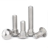 M6 M8 M10 M12 Carriage Bolts 304 Stainless Steel  Round Head Square Neck Screws Coach Bolts Length 12mm-100mm Fasteners