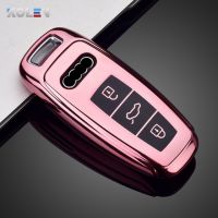 ปลอกหุ้มเคส Kunci Remote Mobil Tpu แบบนิ่มใหม่สำหรับ Audi A6 A7 A8 A4 C8 Q8 Q5อุปกรณ์เสริมอีทรอน D5แต่งรถทนทาน