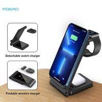 ZZOOI 15W 3 in 1 Wireless Charger Stand For iPhone 14 13 12 11 XS XR X 8 Charging Dock Station for Apple Watch 8 7 6 SE Airpods 3 Pro