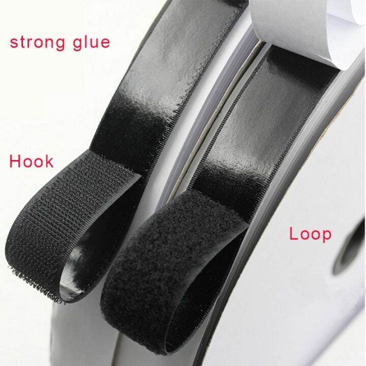 16-20-25-30-38-50mm-1m-adhesive-hook-loop-fastener-tape-nylon-sticker-self-adhesive-disks-boob-tape-strong-glue