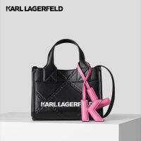 KARL LAGERFELD - K/SKUARE EMBOSSED SMALL TOTE BAG 230W3031 กระเป๋าถือ