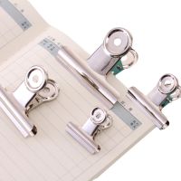 Stainless Steel Clips Silver Metal Dovetail Clip Paper Clips Ticket Holder Paper Documents Organizer School Office Stationery