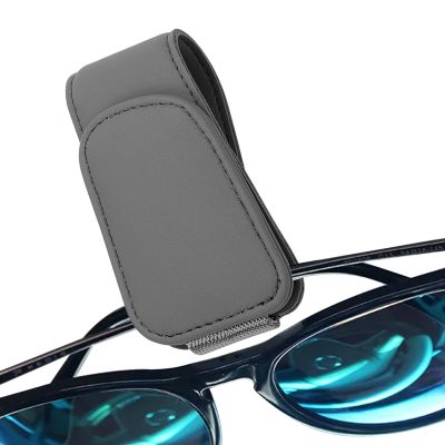 Sunglass Holder Car Glasses Holder Universal Magnet Sunglasses Holder For Car Leather Car Sunglass Holder Sunglasses Clip Car