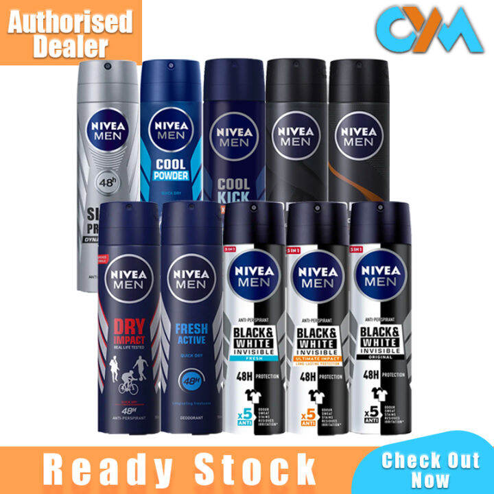 NIVEA Deodorant Body Spray 150ml Anti Perspirant 48h Protection Dryness Power Extra Dry Quicky